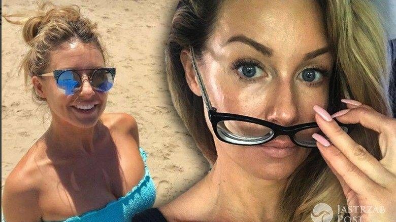 Małgorzata Rozenek w błękitnym bikini
