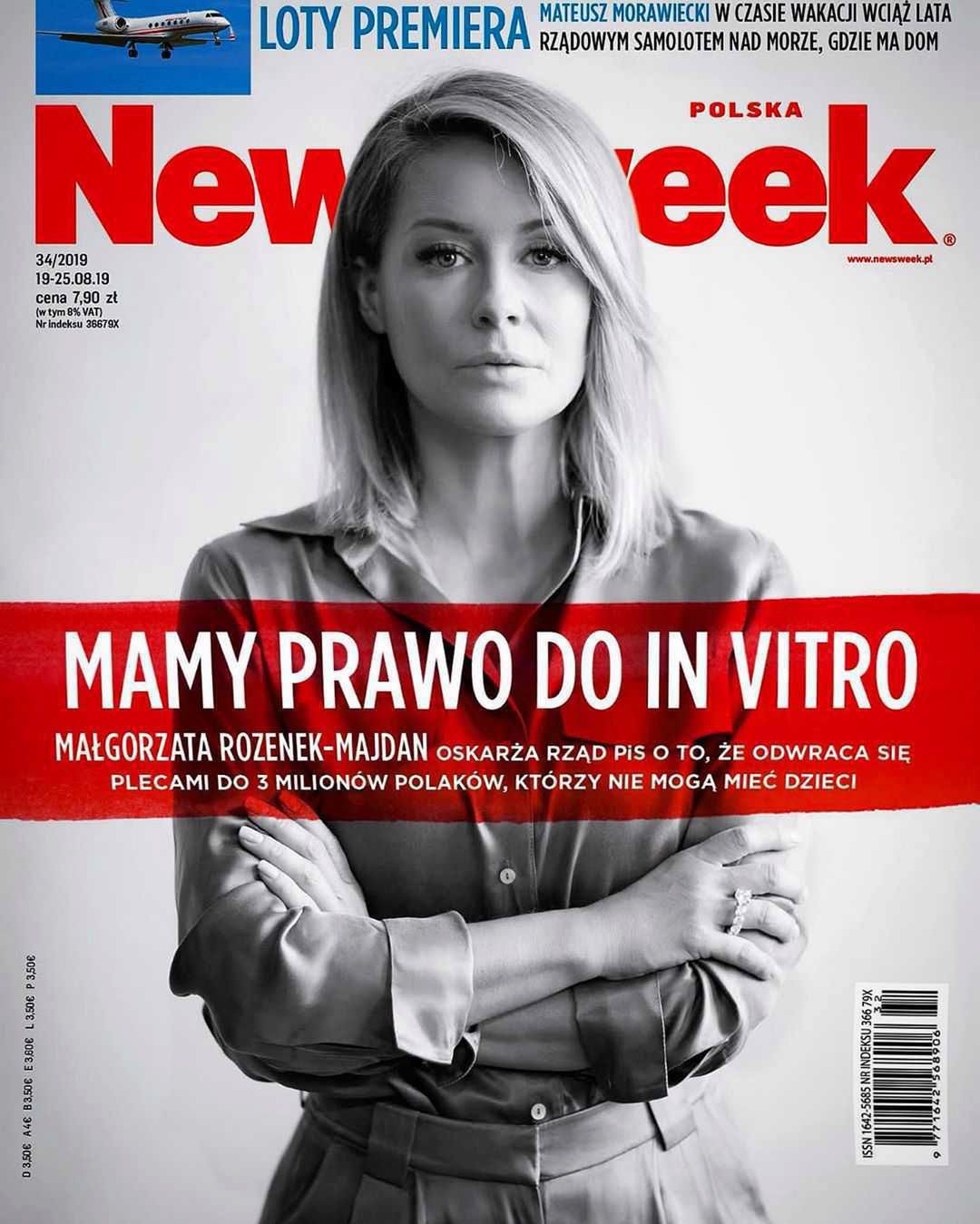 Małgorzata Rozenek na okładce Newsweeka