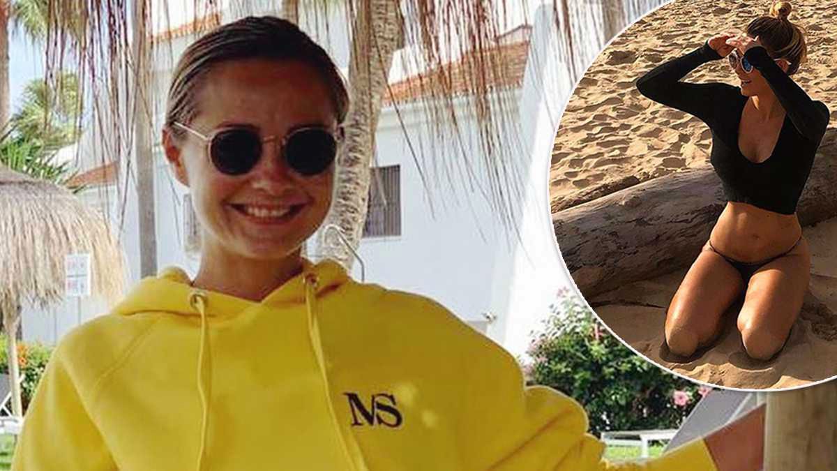 Małgorzata Socha w mikro majtkach i bluzie pręży się na plaży! Małgorzata Rozenek ma poważną konkurencję