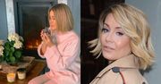 Rozmarzona Małgorzata Rozenek relaksuje się wśród świeczek zapachowych. Fanka uszczypliwie: "Dziś świeczki, JUTRO WIESZAKI"