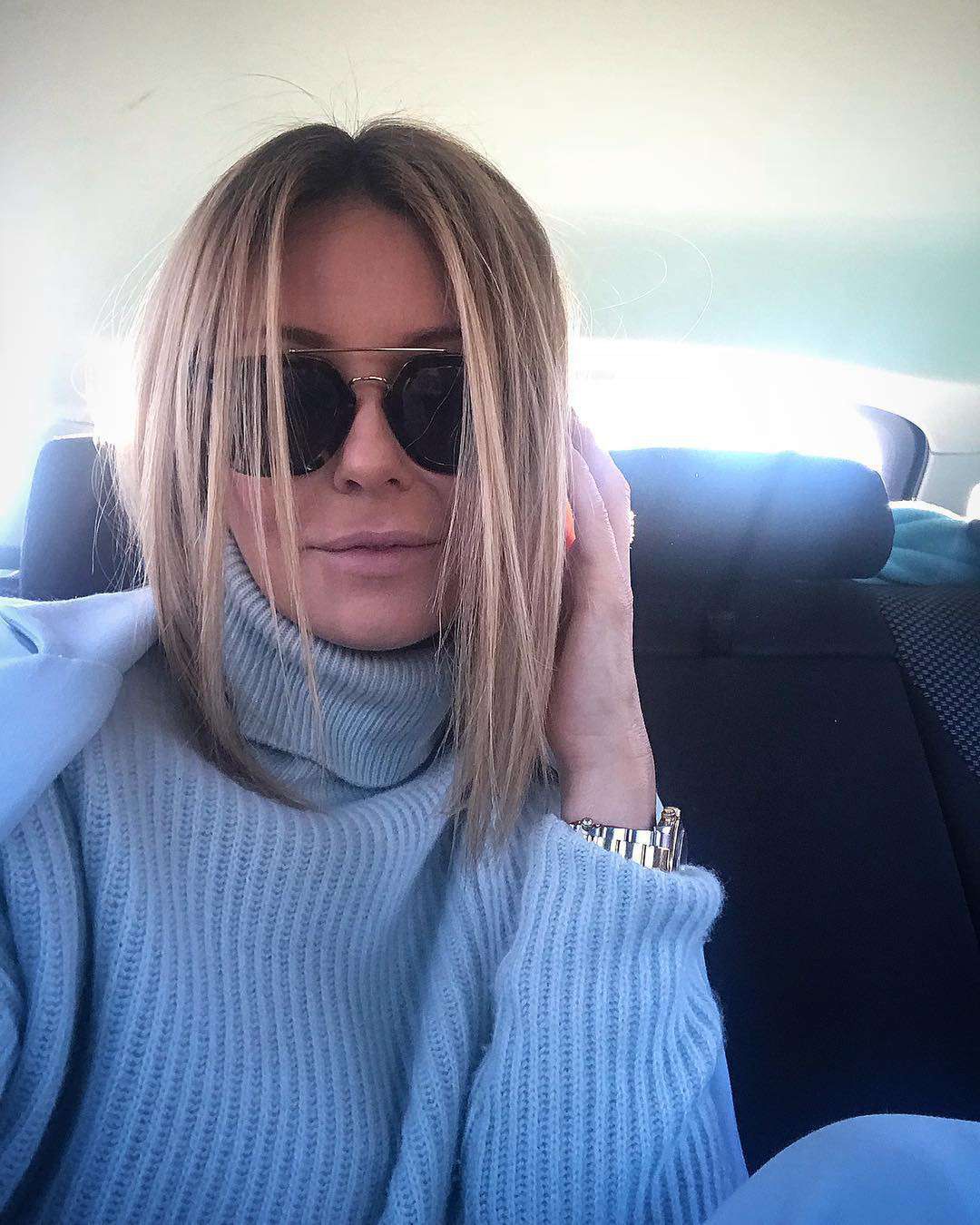 Małgorzata Rozenek w drodze do studia Dzień Dobry TVN