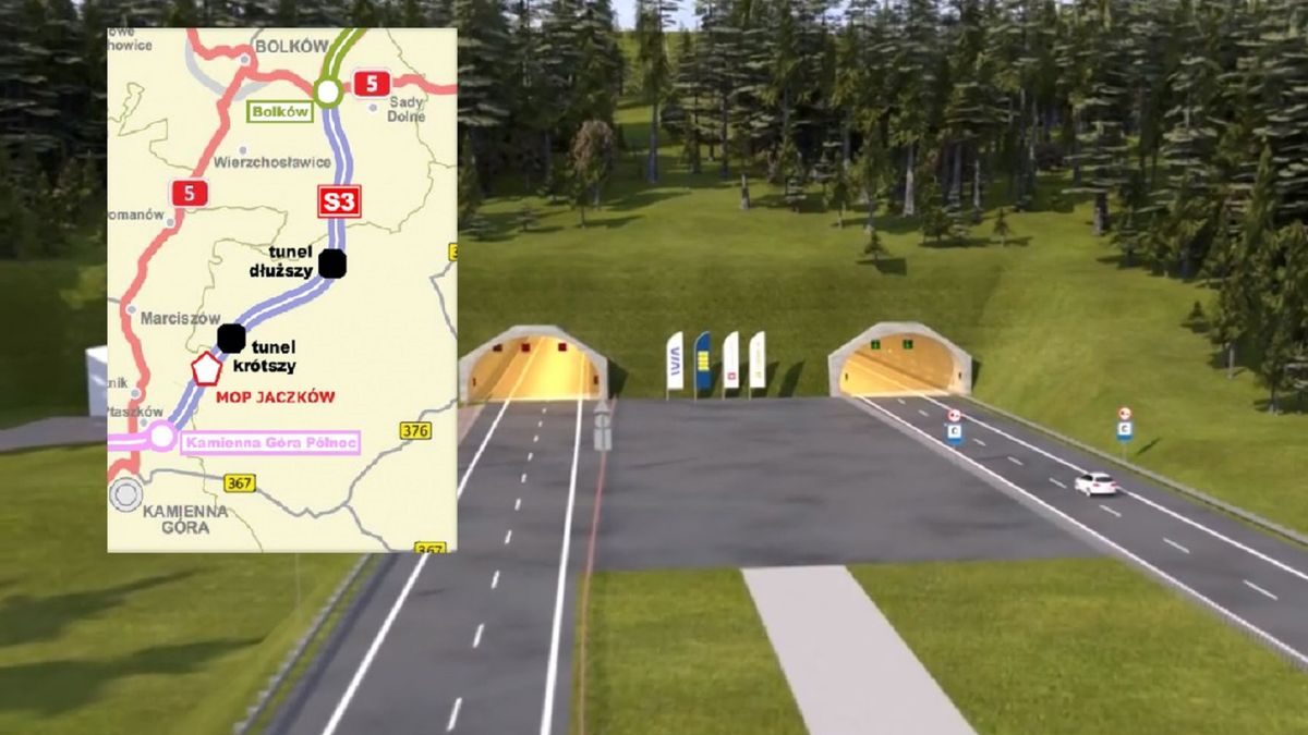 Takiego tunelu w Polsce jeszcze nie było. Powstaje wzdłuż S3