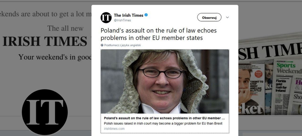 Najsłynniejsza sędzia z Irlandii. Kim jest Aileen Donnelly?