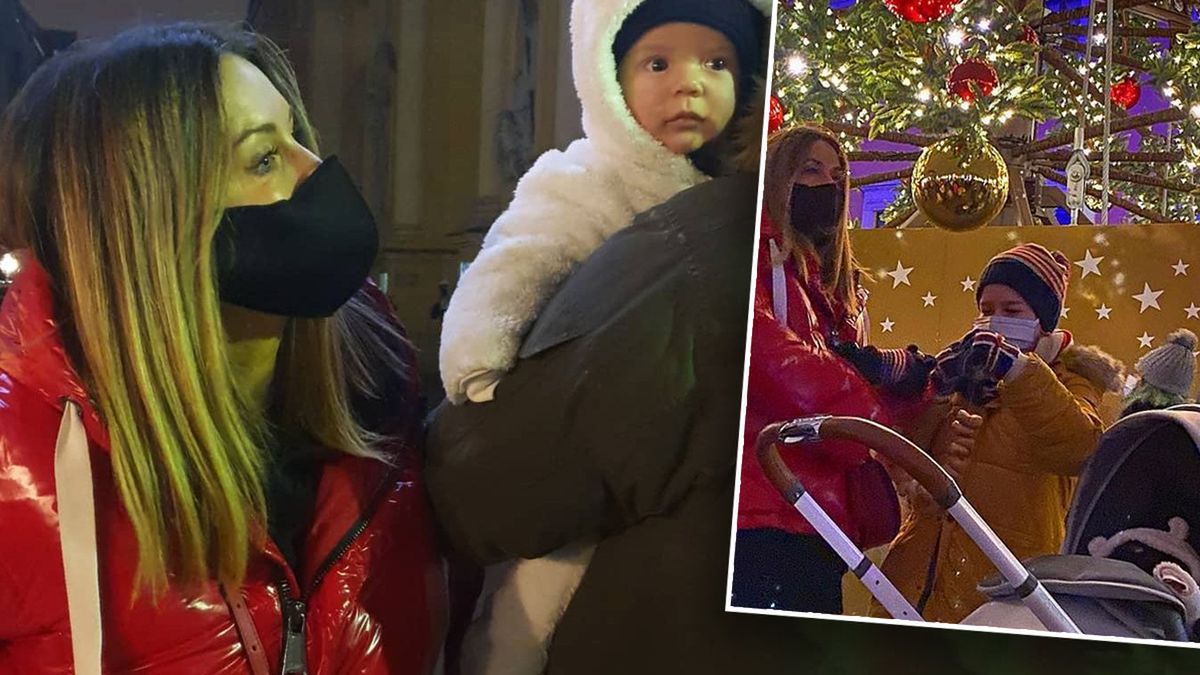 Małgorzata Rozenek z rodziną na spacerze