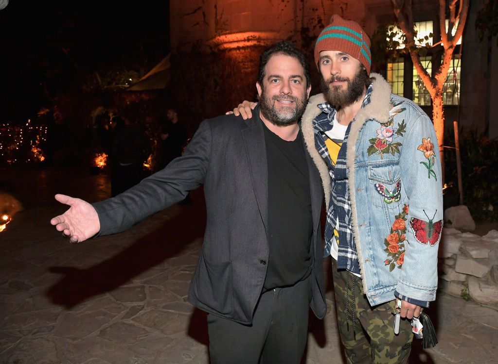 Brett Ratner i Jared Leto, który miał zagrać rolę Hugh Hefnera w biografii twórcy "Playboya"