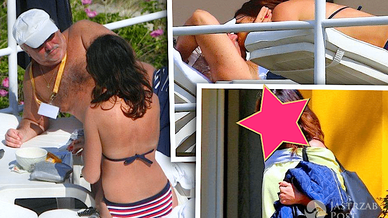 Andrzej Pietras z nową partnerką na plaży