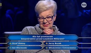 "Milionerzy": pytanie o Leszka Millera zaskoczyło uczestniczkę