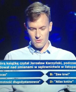 Pytanie o Jarosława Kaczyńskiego najzabawniejszym akcentem "Milionerów". Nikomu nie sprawiłoby problemu