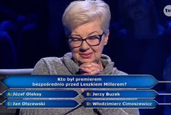 "Milionerzy": pytanie o Leszka Millera zaskoczyło uczestniczkę