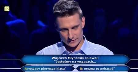 "Milionerzy": uczestnika "zatkało" przy pytaniu o piosenkę!