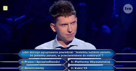 "Milionerzy": internauci oburzeni pytaniem o Kaczyńskiego. "Wsadźcie sobie te zmanipulowane, polityczne pytania"