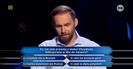 Milionerzy: czym są uszaki i pytanie o Chrystusa Odkupiciela. Tak wyglądał kolejny odcinek programu