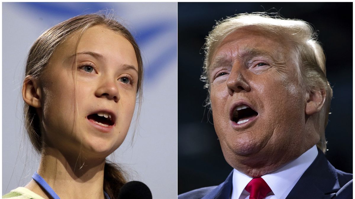 Greta Thunberg i Donald Trump. Choć będą tuż obok siebie, to szans na spotkanie i rozmowę nie ma 