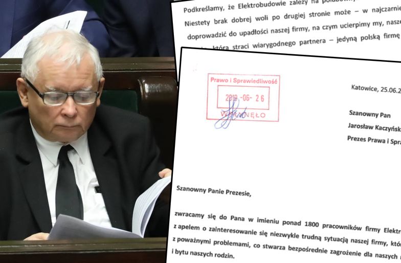 Jarosław Kaczyński dostał właśnie nową lekturę do czytania. To list od związków zawodowych w Elektrobudowie