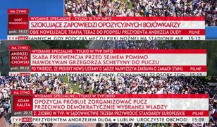 Skargi na "paski grozy" TVP Info. "Nierzetelne i stronnicze"