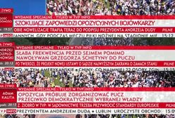 Skargi na "paski grozy" TVP Info. "Nierzetelne i stronnicze"