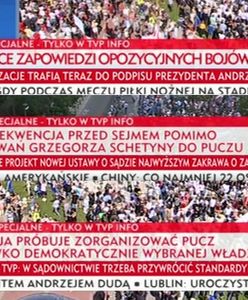 Skargi na "paski grozy" TVP Info. "Nierzetelne i stronnicze"