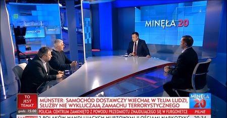Wieczorne show TVP Info. Im bardziej to nie był islamski zamach, tym bardziej o nim mówiono