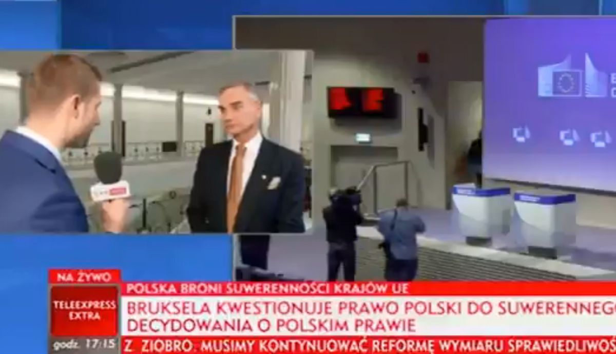 Interesująca rozmowa z reporterem TVP Info. Senator robił coraz większe oczy