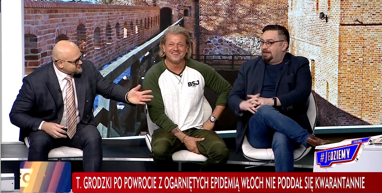 TVP Info naśmiewa się z koronawirusa. Żenujące słowa w kierunku marszałka Grodzkiego