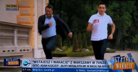 Spektakularny upadek Kuźniara na wizji