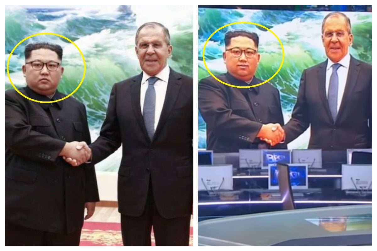 Rosyjska telewizja "photoshopuje" Kim Dzong Una. Dodali mu uśmiech