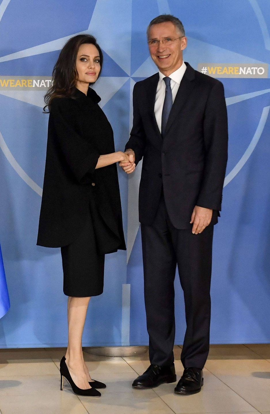 Jens Stoltenberg i Angelina Jolie