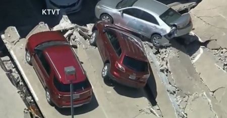 USA. Parking zapadł się pod ziemię. Pokazano nagranie