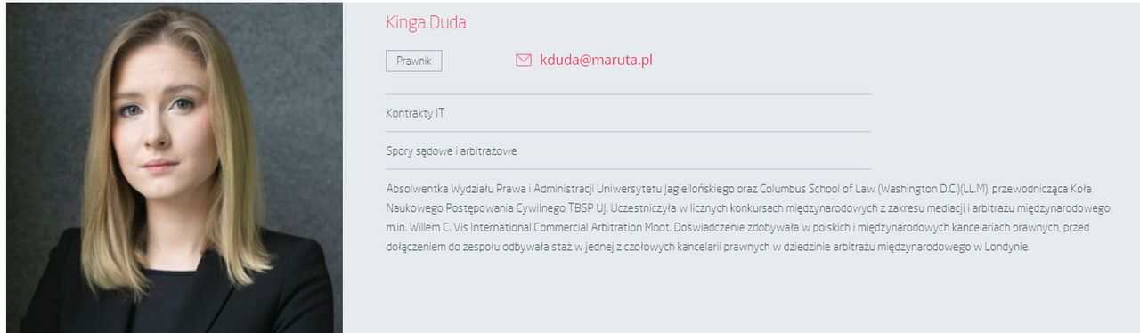 Kinga Duda, screen maruta.pl