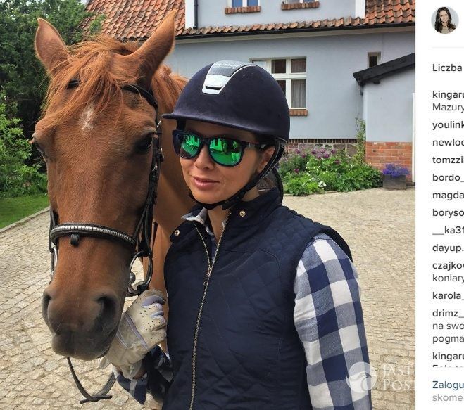 Kinga Rusin na koniach z Karoliną Ferenstein-Kraśko