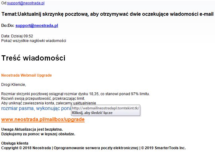 Neostrada: "zawieszone konto"? Orange ostrzega przed fałszywymi mailami