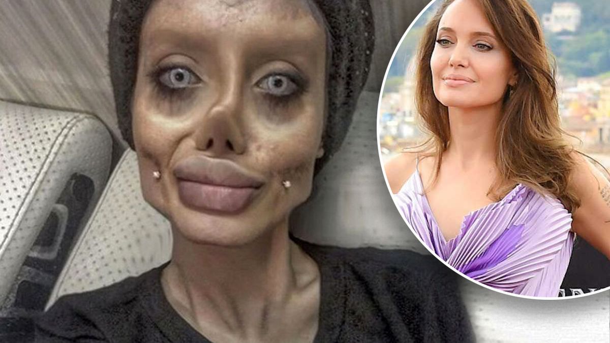 "Angelina zombie" w więzieniu musiała zmyć makijaż. Upiorny sobowtór gwiazdy to tak naprawdę piękna kobieta