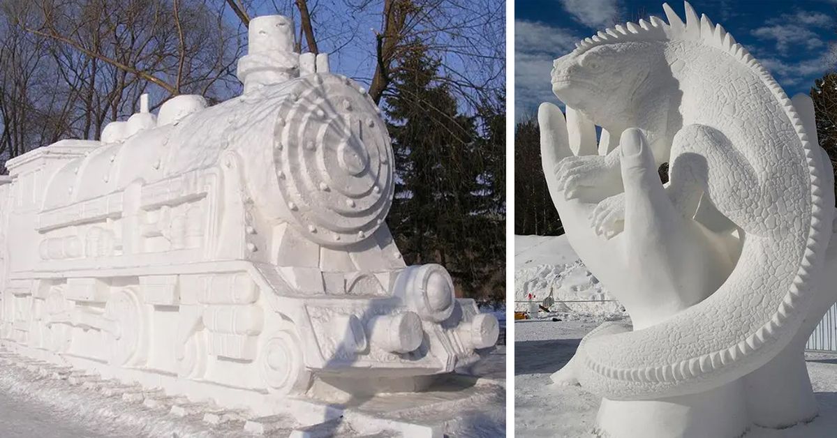 15 Amazing Snow Sculptures From All Over the World