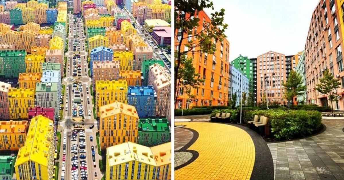 A Colorful City Looks Like It Was Made of Lego Blocks. Kiev Says ‘Goodbye’ to Grey Colors