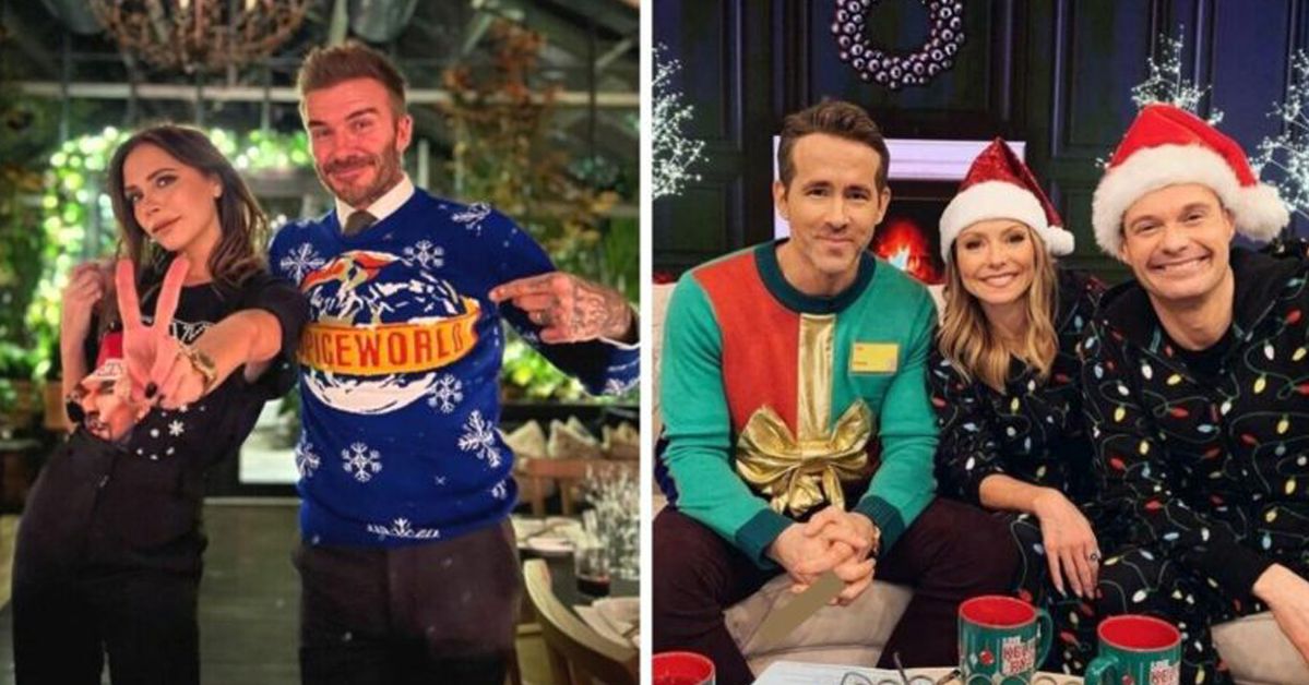 15 Celebrities Wearing Christmas Sweaters. This Is What They Look Like With Reindeer, Stars and Ribbons