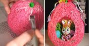 Fantastyczny koszyczek - jajko dla zajączka DIY
