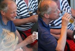 Paweł Wawrzecki popija wódkę piwem!