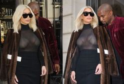 Kim Kardashian w prześwitującej bluzce! Pokazała za dużo?