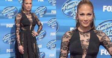 Jennifer Lopez w koronkowej sukni. Dobry wybór?