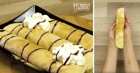 Naleśniki z masą kajmakową i bananami
