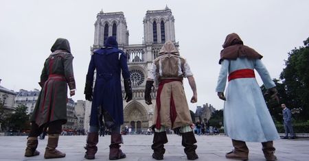 "Prawdziwy" Arno w prawdziwym Paryżu. Świetna promocja Assassin's Creed Unity
