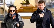 Zenek i Danuta Martyniukowie na pogrzebie Jana Hryniaka. Wspólnie pożegnali reżysera filmu "Zenek"