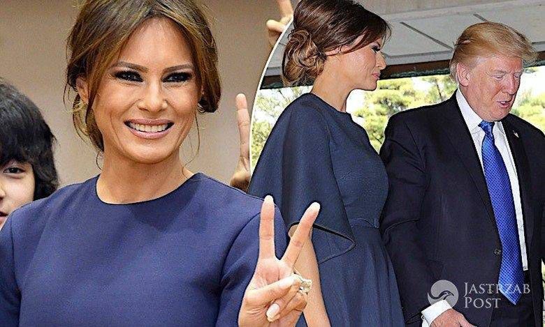 Melania Trump oczarowała Japończyków swoją kreacją! Klasa sama w sobie!