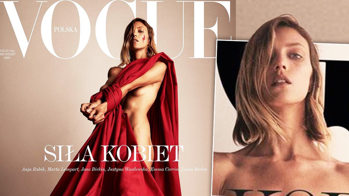 "Vogue" pokazał drugą okładkę z Anją Rubik. Pierwsza była grzecznym wstępem! Teraz to dopiero moc!