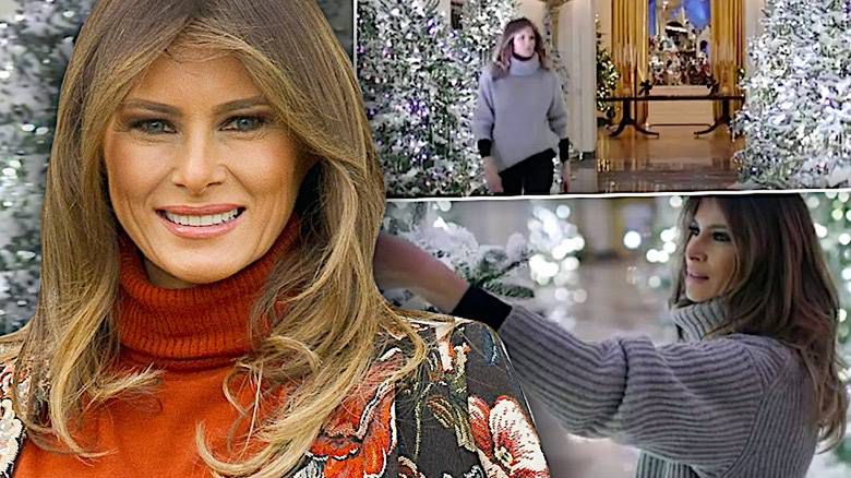 Melania Trump Biały Dom na święta
