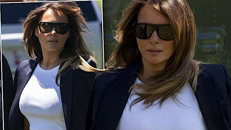 Melania Trump – komplet od Michaela Korsa
