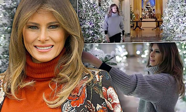 Przepych godny miliarderów. Melania Trump pokazała jak luksusowo udekorowała Biały Dom na święta [WIDEO]