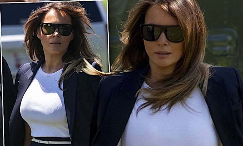 Melania Trump – komplet od Michaela Korsa