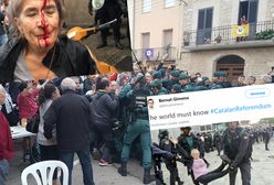 Zamieszki w Katalonii. Ludzie próbują głosować, policja strzela gumowymi kulkami