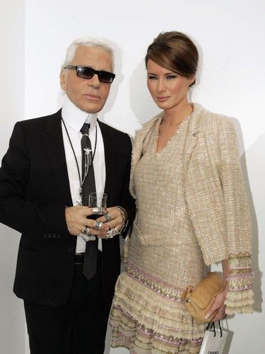 Karl Lagerfeld i Melania Trump